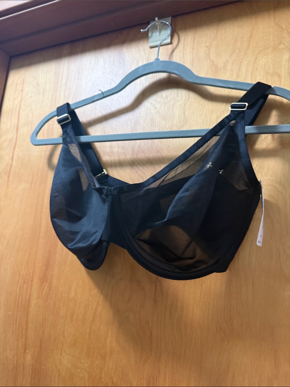 Soma Black Sheer Underwire Bra Adj Straps unbelievable lift perfect coverage